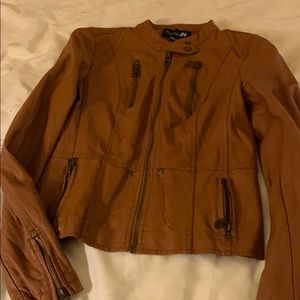 Forever 21 jacket faux leather
